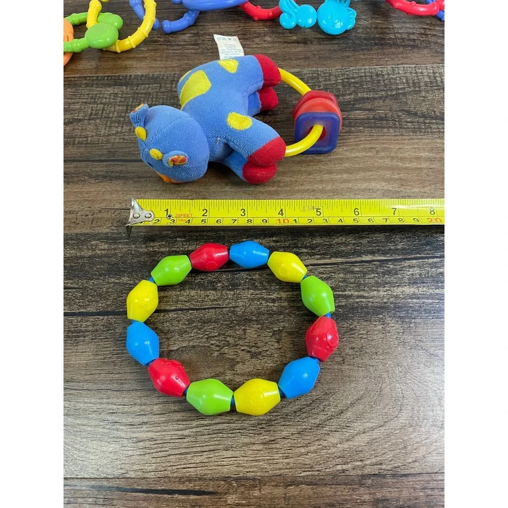 Baby Toy Lot Bead Animal Links Rings Plush Horse Teethers Colors Infant Play